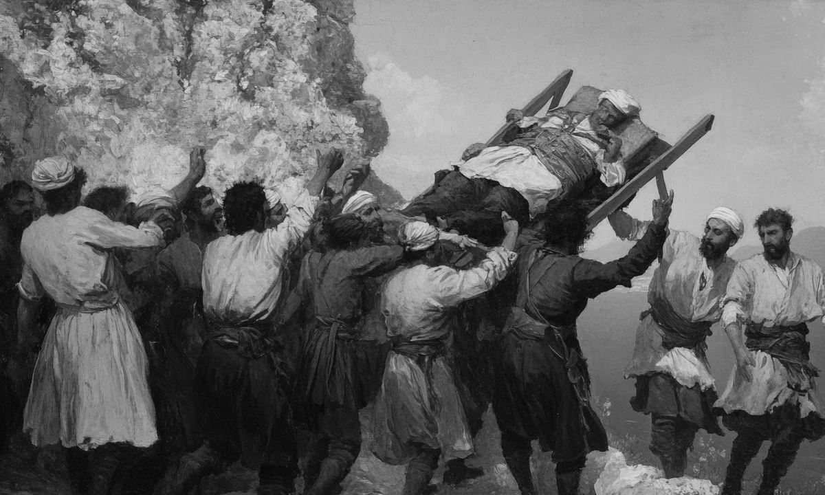 πέταξαν τουρκο Αγα στο γκρεμο
