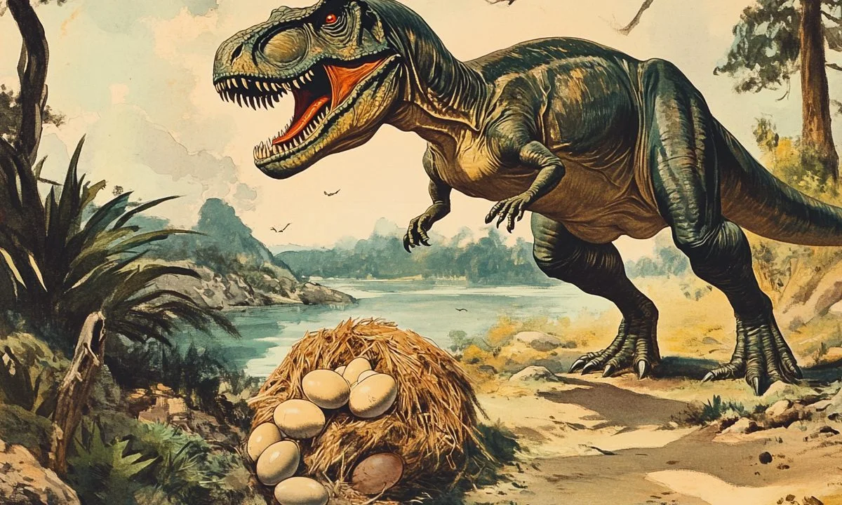 trex εφαγε τα αυγα δεινοσαυρων