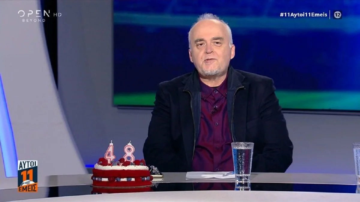 Ο Κώστας Νικολακόπουλος γιόρτασε on air το πρωτάθλημα του Ολυμπιακού