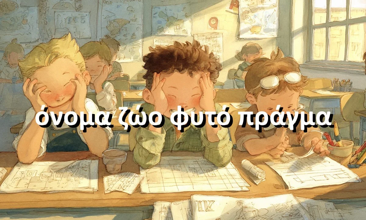 όνομα ζώο φυτό πράγμα