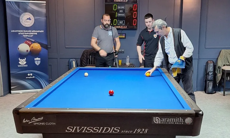 Αρχίζει η φάση των «16» στο 3ο Master League – Στη σκακιέρα του Koralli Billiard Club τα μεγάλα ονόματα