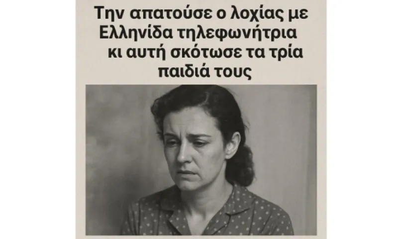 Την απατούσε με Ελληνίδα τηλεφωνήτρια – Σκότωσε τα τρία παιδιά τους από ζήλια