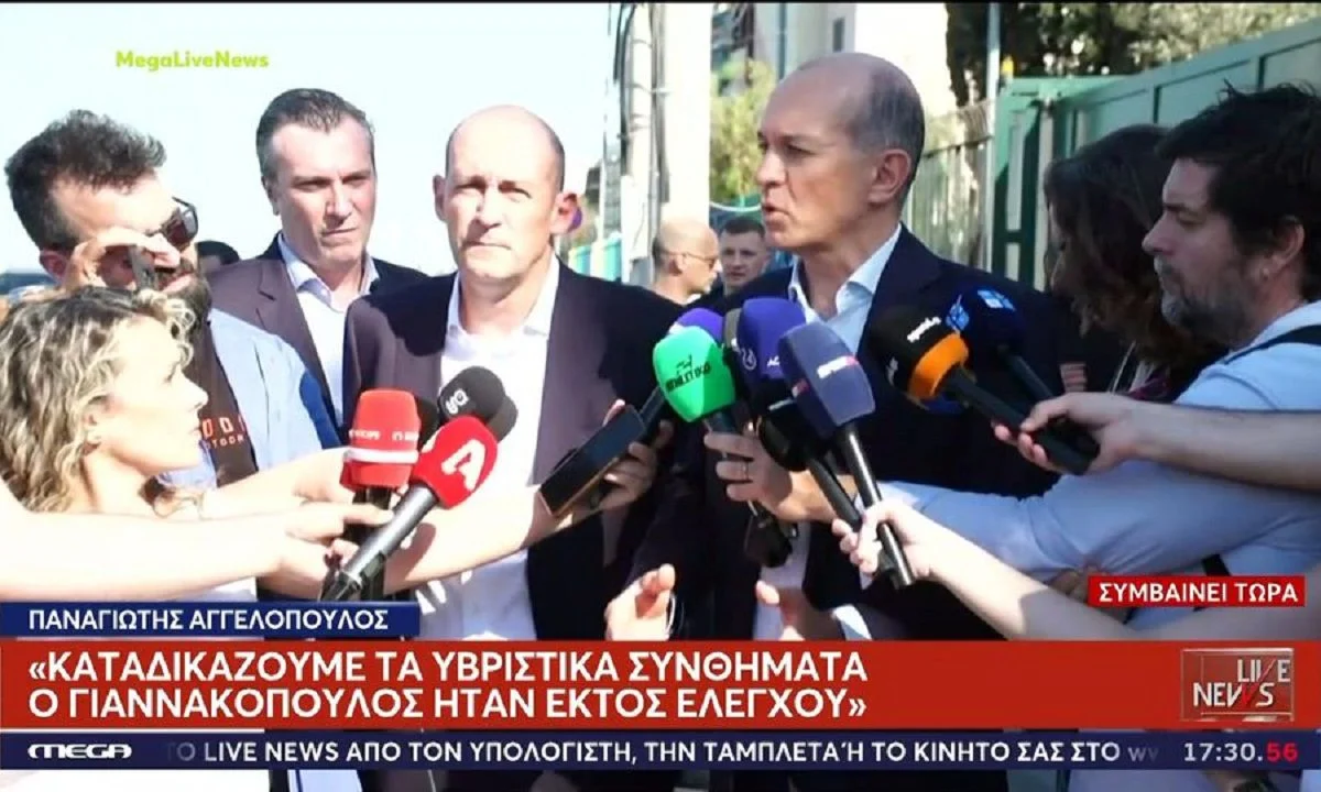 Οι αδελφοί Αγγελόπουλοι έκαναν δηλώσεις πριν από τη συνάντησή τους με τον Αναπληρωτή Υφυπουργό Αθλητισμό Γιάννη Βρούτση.