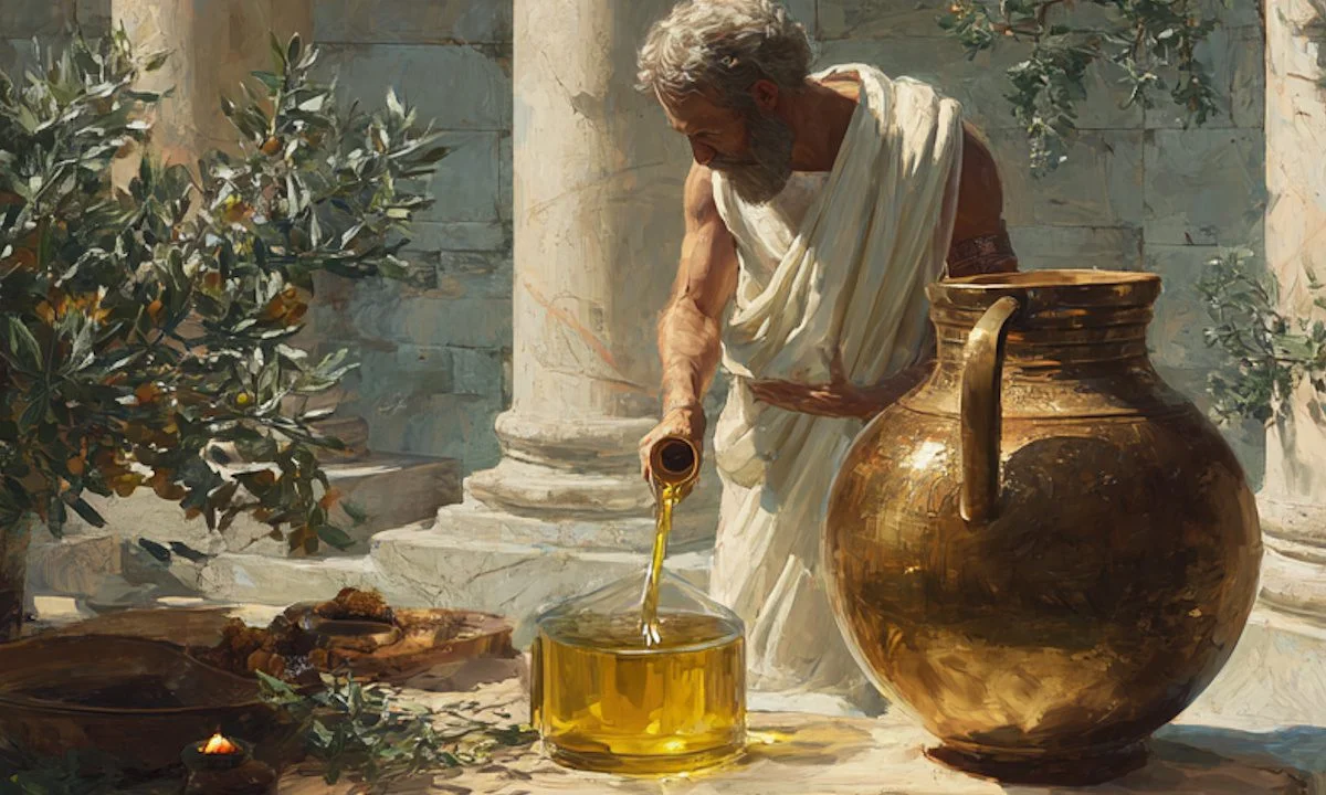 Αρχαίοι Έλληνες ελαιόλαδο