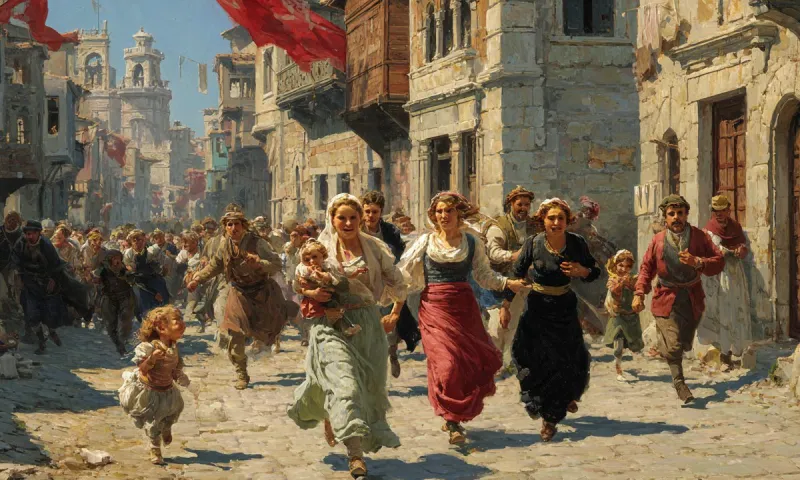 Τούρκοι, Τούρκοι, φώναζαν οι Έλληνες για να σημάνουν συναγερμό. Μερικοί σώθηκαν. Οι περισσότεροι όχι.