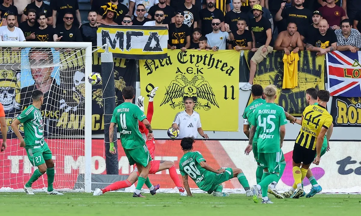 Η ΑΕΚ προηγήθηκε 0-2 αλλά δεν κέρδισε στη Λεμεσό τον Άρη και η πρόκριση θα κριθεί στη Νέα Φιλαδέλφεια σε μια εβδομάδα