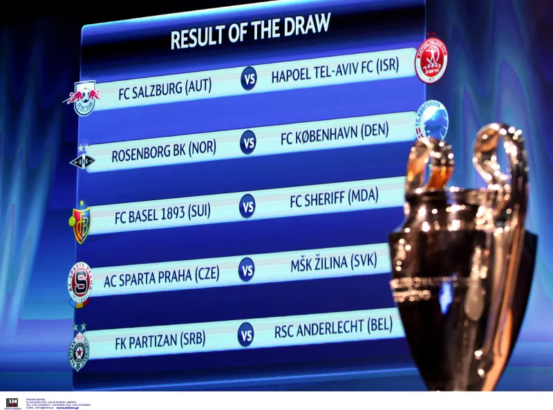 Ολυμπιακός: Πού θα δείτε την κλήρωση του Champions League – Σήμερα στις 19:00