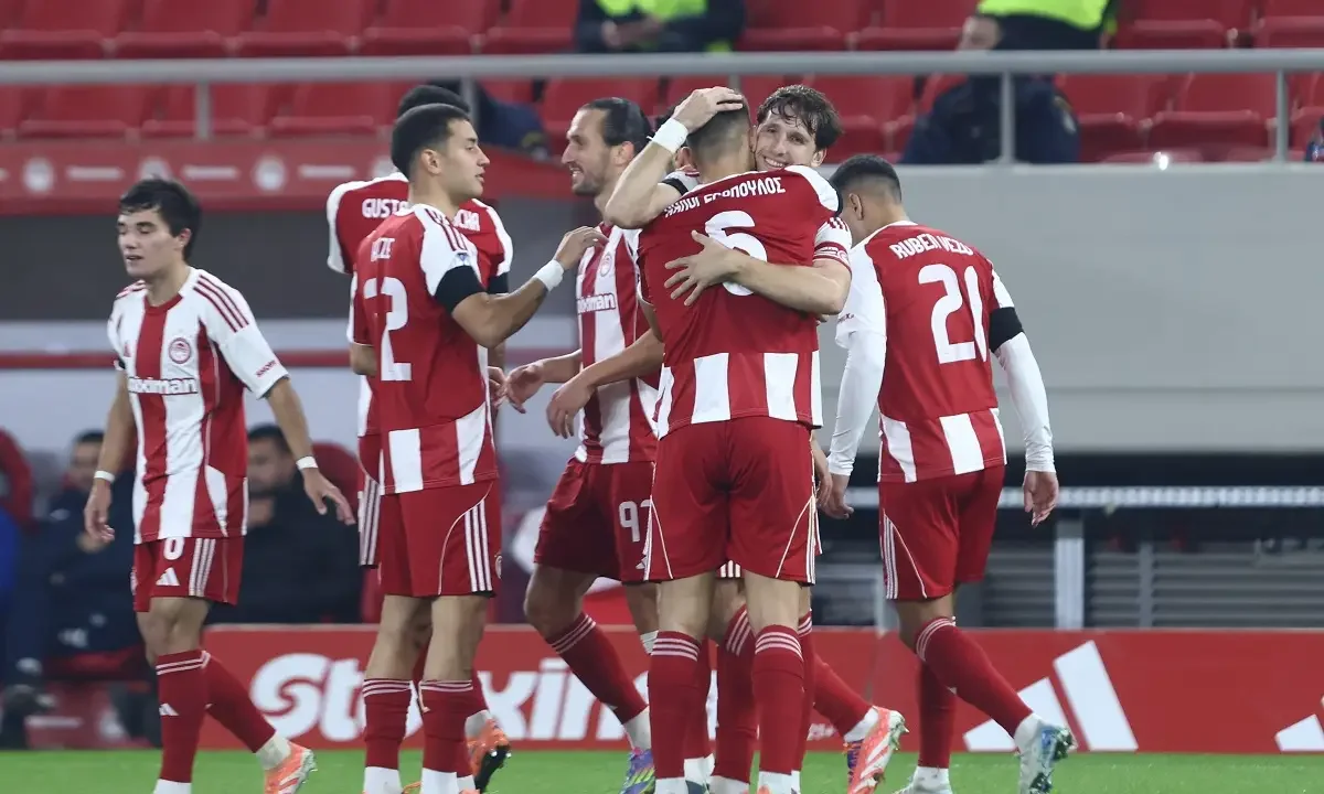 Σόου το Ολυμπιακός-Ηρακλής 6-0 για τους νταμπλούχους που κατέκτησαν την 1η θέση στη League Phase του Κυπέλλου Ελλάδας Betsson