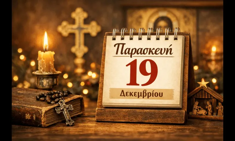 Εορτολόγιο Παρασκευή 19 Δεκεμβρίου: Ποιοι γιορτάζουν σήμερα