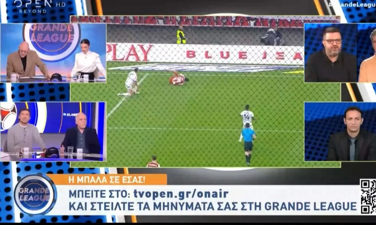 Έκανε έξαλλο τον Κώστα Νικολακόπουλο στο OPEN ο Γιάννης Καραλής, που είχε σημειώσεις για διαιτησία υπέρ του Ολυμπιακού