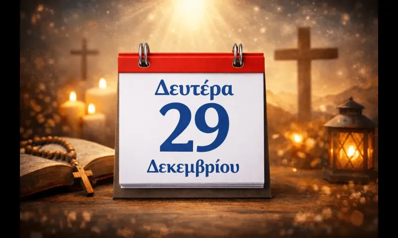 Δευτέρα 29 Δεκεμβρίου: Ποιοι γιορτάζουν σήμερα