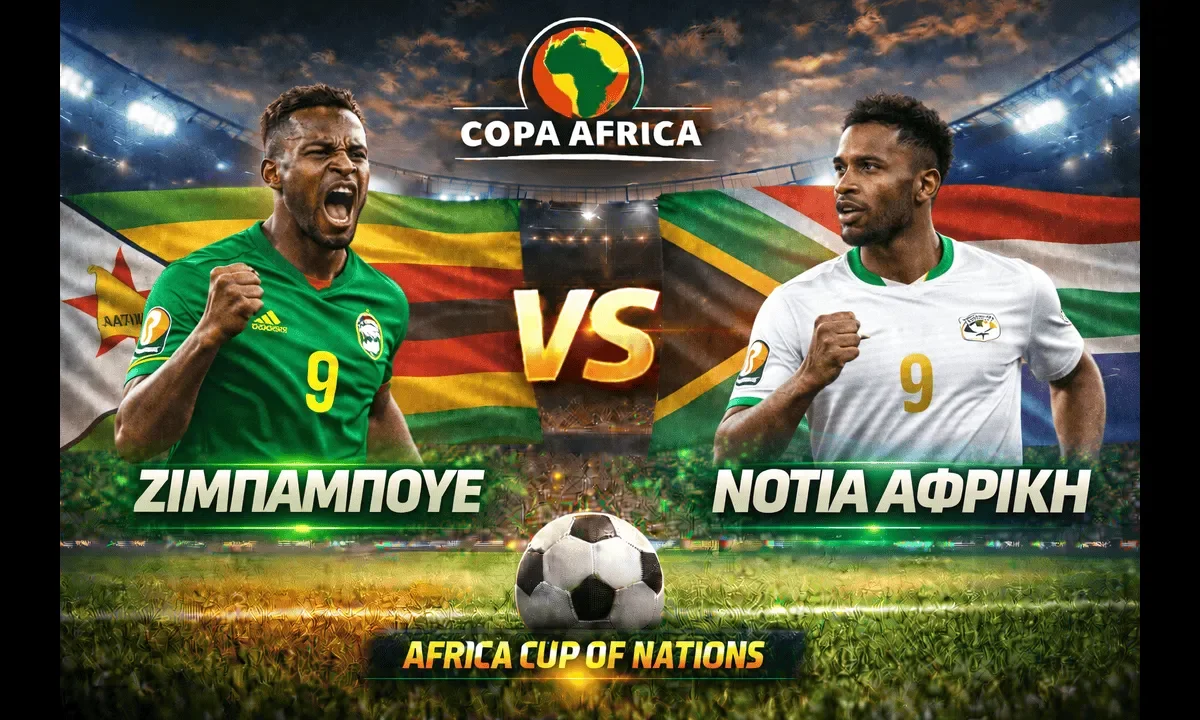Ζιμπάμπουε - Νότια Αφρική στο Copa Africa, με φόντο κρίσιμους βαθμούς, ένταση στις μονομαχίες και μάχη τακτικής.