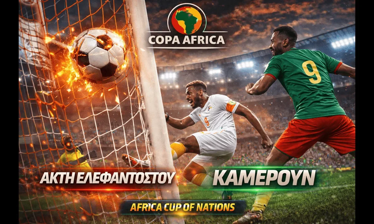 Ακτή Ελεφαντοστού – Καμερούν στο Copa Africa με ένταση, εκρηκτικότητα και ατέρμονη αντοχή γεννούν γκολ που κόβουν την ανάσα.