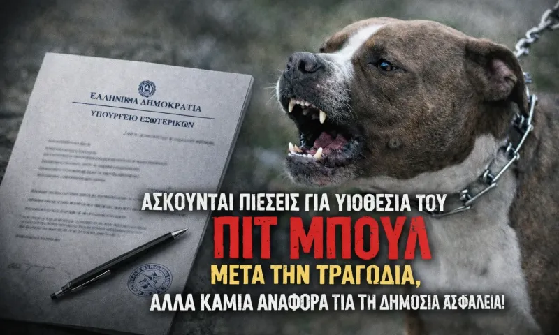 Συμφέρον του πιτ μπουλ ή δημόσιο συμφέρον; Το Υπ. Εσωτερικών καλείται να απαντήσει