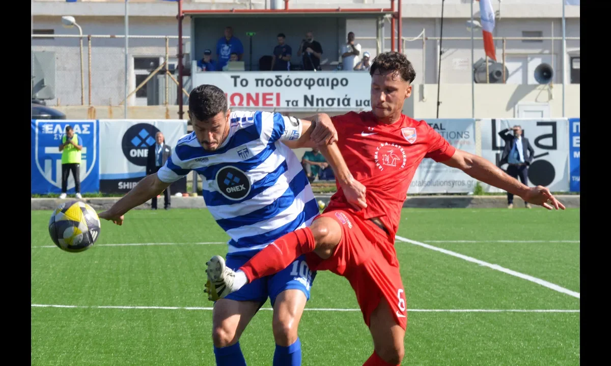 Πανιώνιος - Ελλάς Σύρου στη Super League 2, με ένταση, μονομαχίες και διαχείριση ρυθμού να παίζουν καθοριστικό ρόλο.