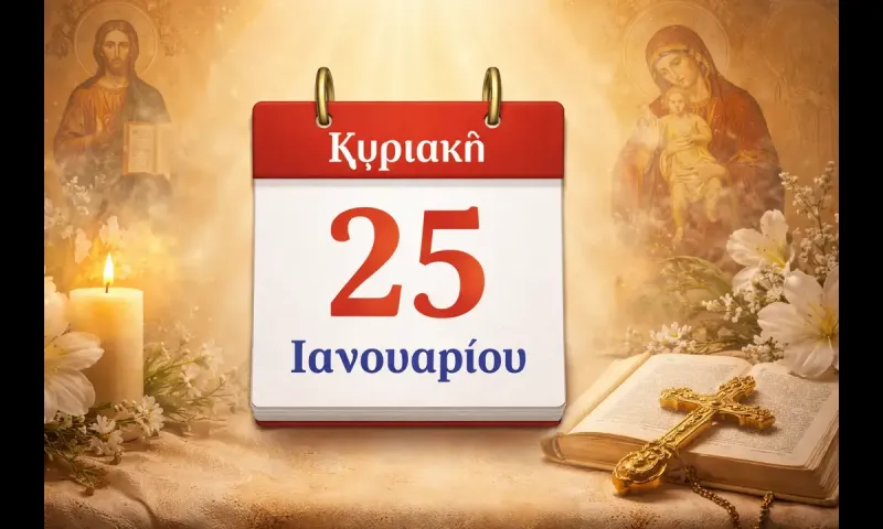 Κυριακή 25 Ιανουαρίου: Ποιοι γιορτάζουν σήμερα
