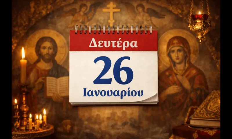 Δευτέρα 26 Ιανουαρίου: Ποιοι γιορτάζουν σήμερα