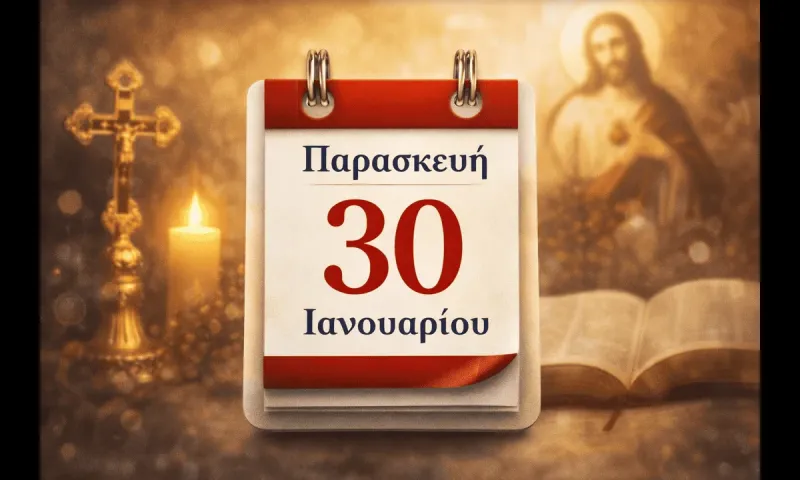 Παρασκευή 30 Ιανουαρίου: Ποιοι γιορτάζουν σήμερα