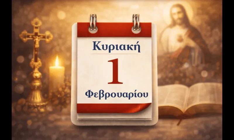 Κυριακή 1 Φεβρουαρίου: Ποιοι γιορτάζουν σήμερα