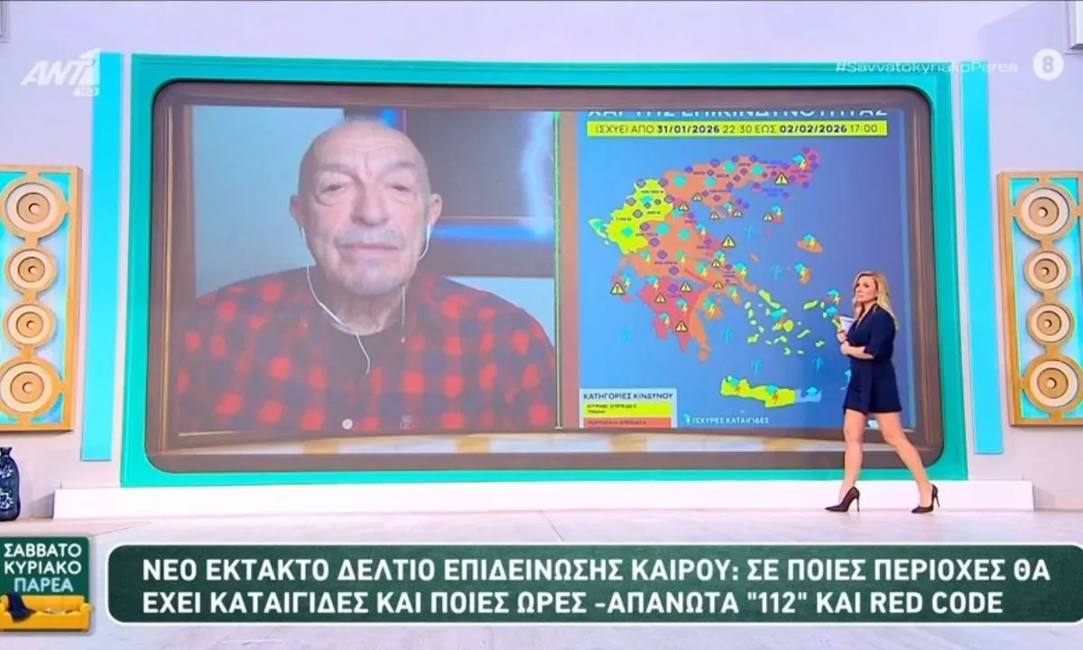Καιρός 1-2: Ο Τάσος Αρνιακός προειδοποιεί για νέο κύμα κακοκαιρίας – Πού θα χιονίσει (vid)