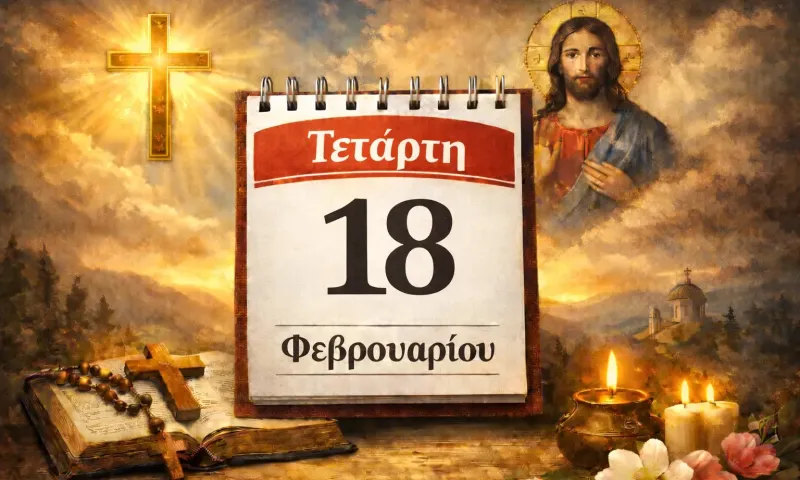 Τετάρτη 18 Φεβρουαρίου: Ποιοι γιορτάζουν σήμερα
