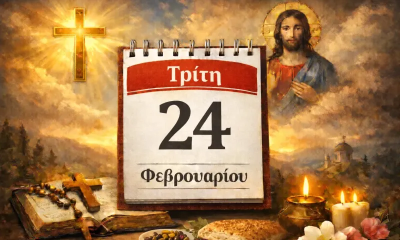 Τρίτη 24 Φεβρουαρίου: Ποιοι γιορτάζουν σήμερα