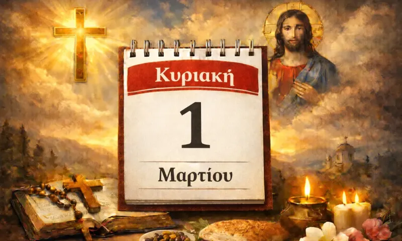 Κυριακή 1 Μαρτίου: Ποιοι γιορτάζουν σήμερα