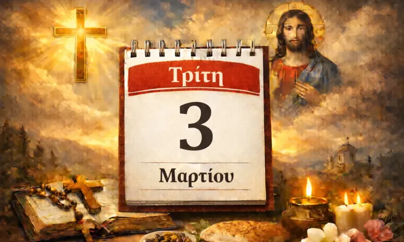 Τρίτη 3 Μαρτίου: Ποιοι γιορτάζουν σήμερα