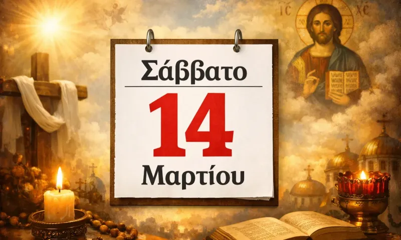 Σάββατο 14 Μαρτίου: Ποιοι γιορτάζουν σήμερα