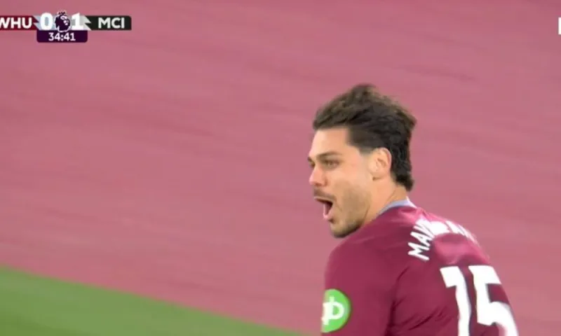 Premier League: Πρώτο γκολ του Μαυροπάνου με τη Γουέστ Χαμ απέναντι στη Σίτι