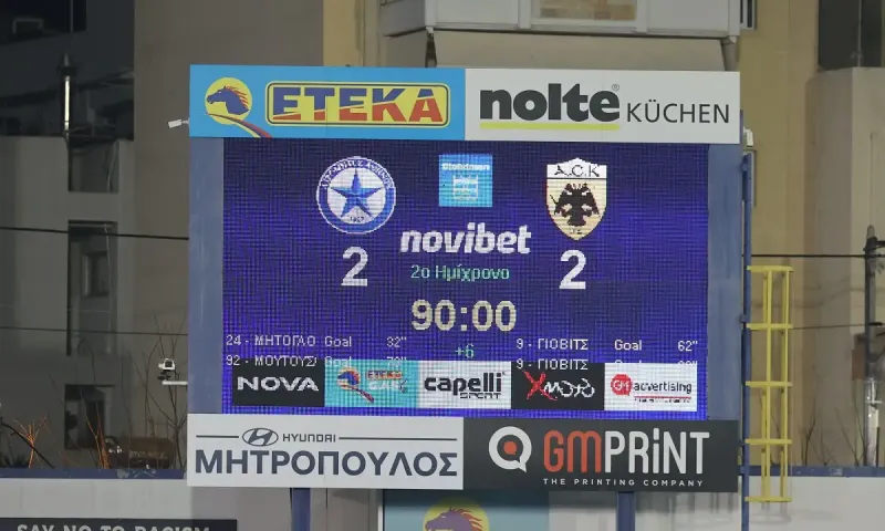 Ατρόμητος - ΑΕΚ 2-2: Η άμυνα της ΑΕΚ σφύριζε αδιάφορα στις στημένες φάσεις, τα γκολ του Γιόβιτς δεν έφτασαν και η Ένωση έπεσε από την κορυφή