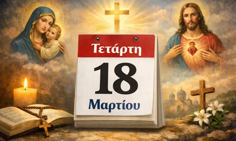 Τετάρτη 18 Μαρτίου: Ποιοι γιορτάζουν σήμερα