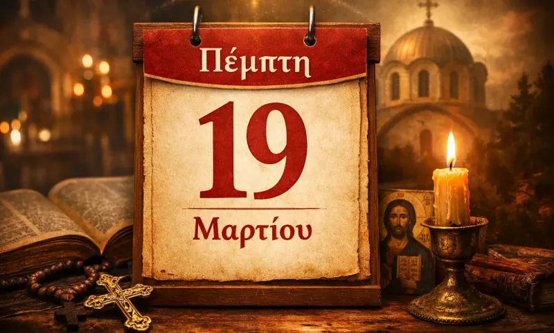 Πέμπτη 19 Μαρτίου: Ποιοι γιορτάζουν σήμερα
