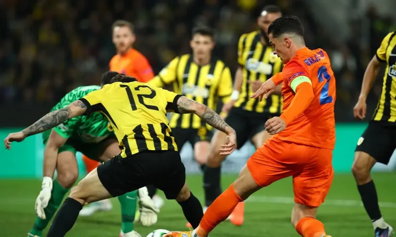ΑΕΚ - Τσέλιε 0-2 (Ημίχρονο): Εικόνα ντροπής, πάει για ιστορική ξεφτίλα