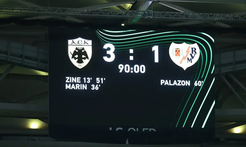 ΑΕΚ - Ράγιο Βαγιεκάνο 3-1: Μεγάλη ΑΕΚ στο τσακ δεν έκανε την ανατροπή του αιώνα