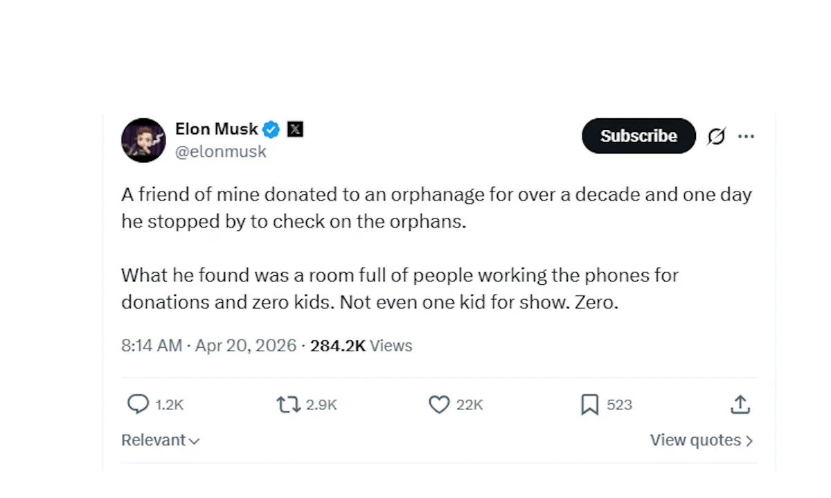 Ανάρτηση Elon Musk