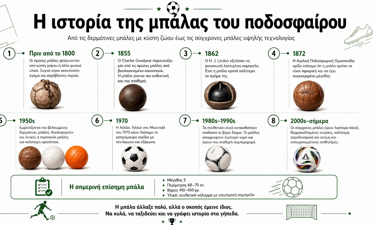 ιστορία μπάλας ποδοσφαίρου