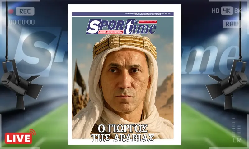 Πρωτοσέλιδο Sportime (24/4): Ο Γιώργος της Αραβίας