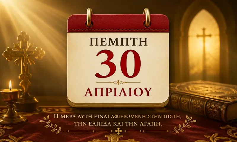 Πέμπτη 30 Απριλίου - Ποιοι γιορτάζουν σήμερα