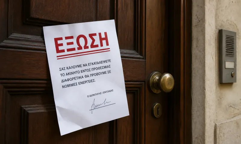 Έρχονται ταχύτερες διαδικασίες και νέοι κανόνες για εξώσεις από ιδιοκτήτες σε ενοικιαστές
