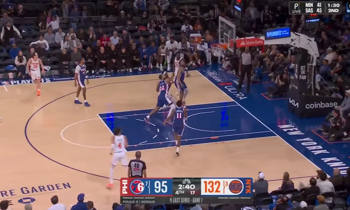 Knicks νίκη 76ers