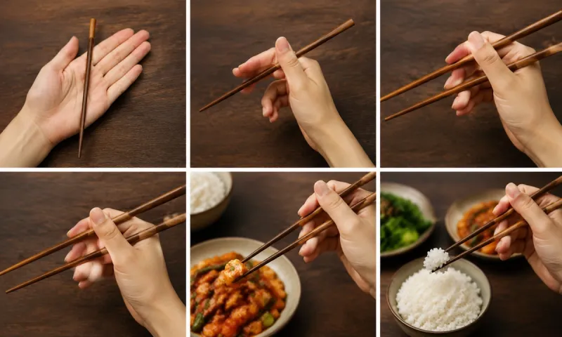 Πώς να κρατάς σωστά τα chopsticks (video)
