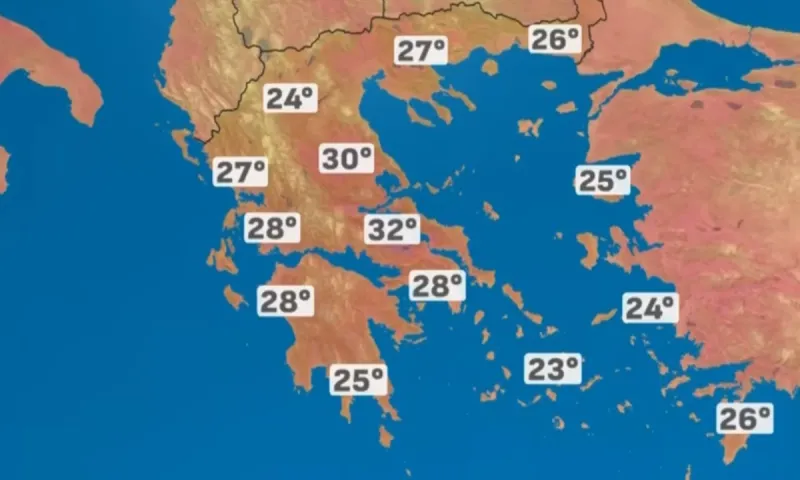 Καιρός : Τρίτη τα πρώτα 32άρια στην Αττική με σκόνη και θολή ατμόσφαιρα (video)