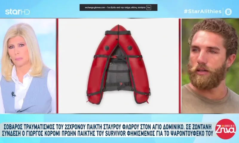 Survivor Ατύχημα: Κινδύνευσα και εγώ λέει ο Γιώργος Κόρομι για τον Σταύρο Φλώρο (video)