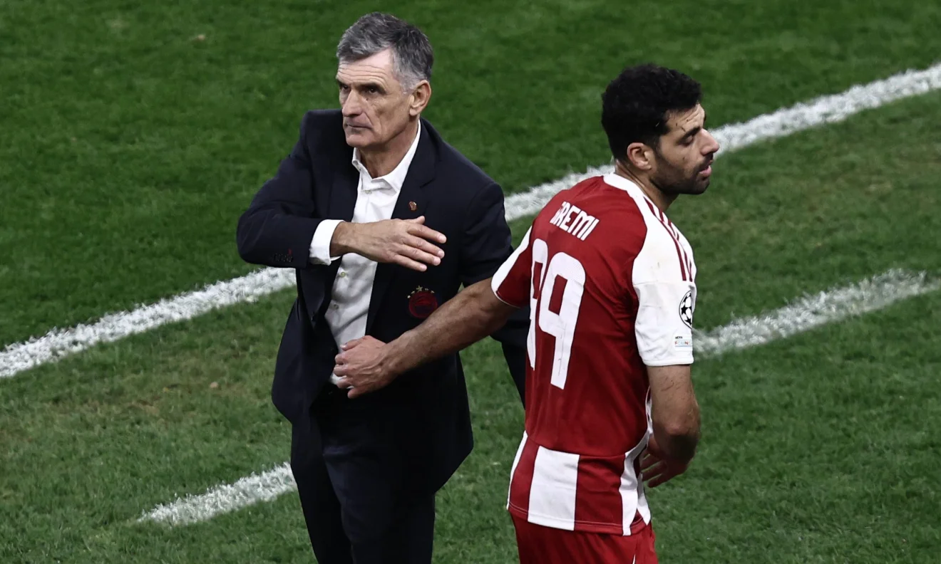 xose louis mentilimpar podofairo olimpiakos super league