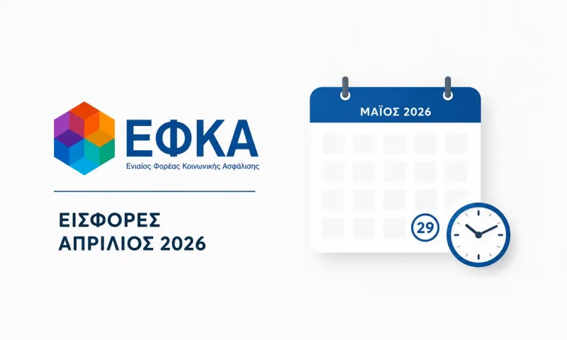 ΕΦΚΑ ειδοποιητήρια: Μέχρι πότε πληρώνονται οι εισφορές Απριλίου για μη μισθωτούς