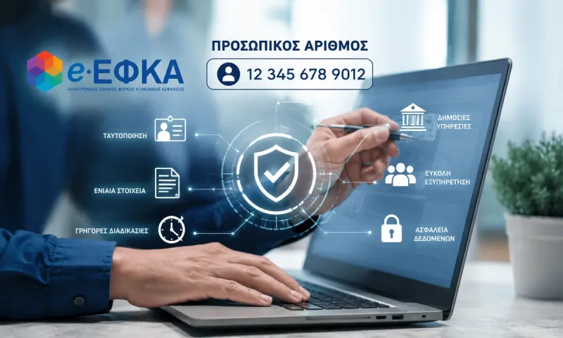 Προσωπικός Αριθμός e-ΕΦΚΑ: Ξεκινά η εφαρμογή που αλλάζει τις συναλλαγές με το Δημόσιο