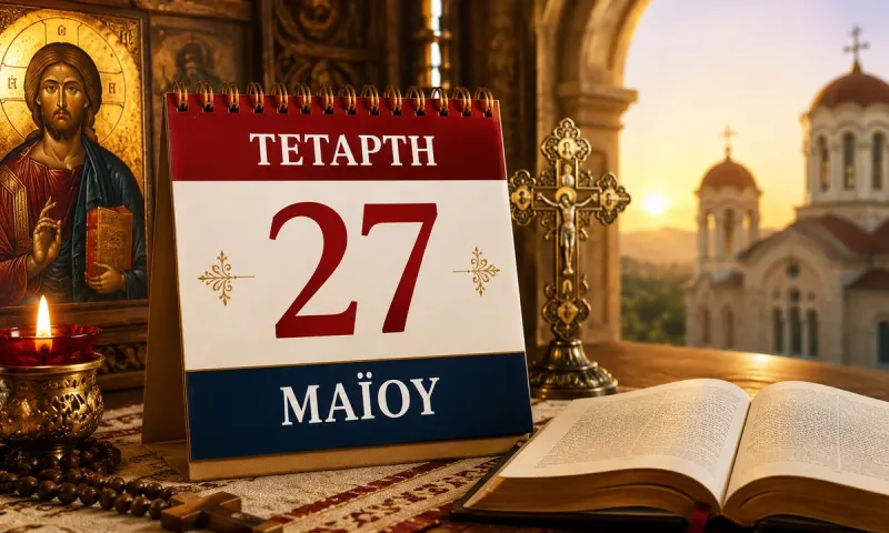 Τετάρτη 27 Μαΐου - Ποιοι γιορτάζουν σήμερα