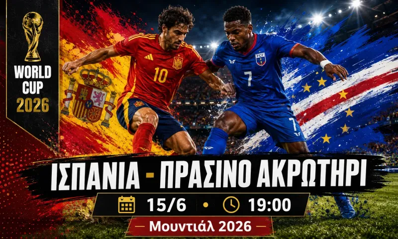 Ισπανία - Πράσινο Ακρωτήρι : Σε ποιο κανάλι παίζει σήμερα ο αγώνας