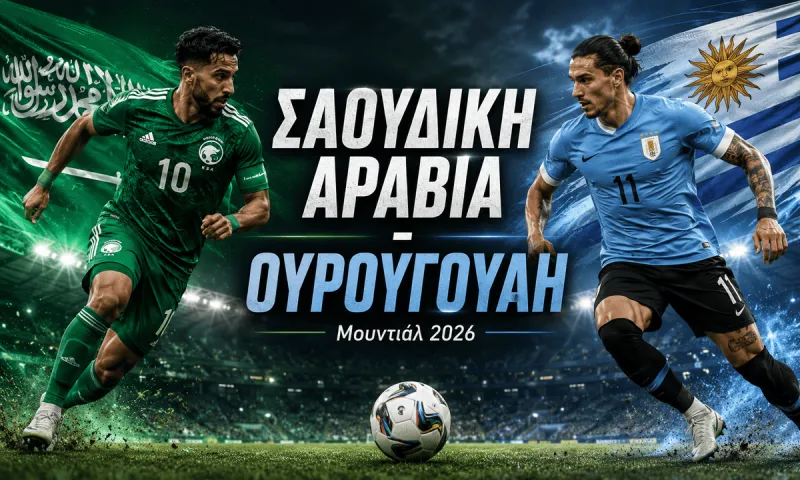 Σαουδική Αραβία - Ουρουγουάη : Σε ποιο κανάλι παίζει σήμερα ο αγώνας